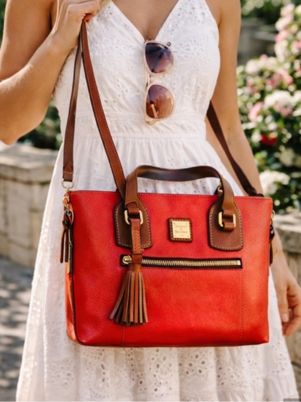 Dooney & Bourke Morgan Pink Leather Satchel